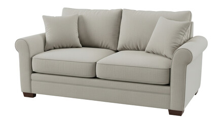 Isolated Two Seater Sofa Furniture
