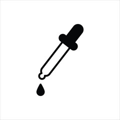Dropper icon. Medical and healthcare icon. Vector illustration for web design. Isolated on white background.