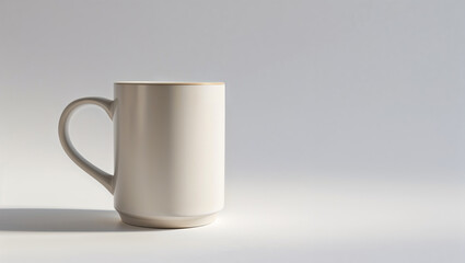 Obraz premium A beautiful coffee mug ceramic mug tea cup drinkware kitchenware on white background minimal simple clean style