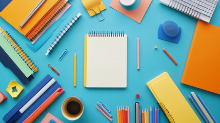 Workspace Desk Flat Lay