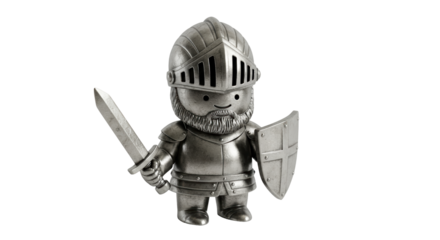 Isolated Toy Knight