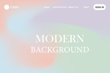 pastel colors, creating a fluid, abstract design. Soft hues of peach, yellow, light green, and blue swirl together gradient.wallpaper for banner, poster, cover, flyer, presentation vector