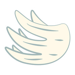 Cartoon Wings Illustration Set 