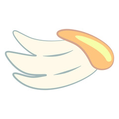 Cartoon Wings Illustration Set 