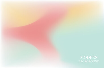 pastel colors, creating a fluid, abstract design. Soft hues of peach, yellow, light green, and blue swirl together gradient.wallpaper for banner, poster, cover, flyer, presentation vector
