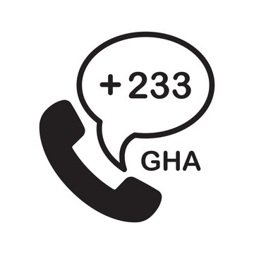 Ghana Phone Number Icon | Dialing Code