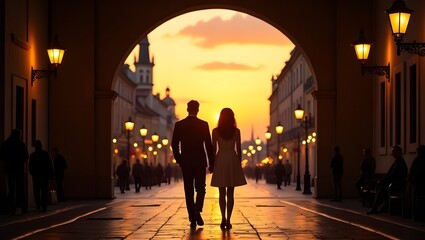 people walking in the city