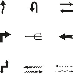 Arrows icon And Cursor Icons design vector style art illustrator