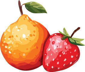 vector illustration of a strawberry