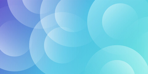 Abstract Blue Gradient Circles. minimalist banner background. Vector EPS 10