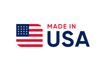 Made In USA Sign Logo Vector Design	

