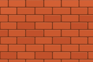 Obraz premium Seamless Red Brick Wall Pattern Background. Flat Modern Vector Illustration of Classic Masonry Texture. Realistic Construction Material. Urban Architecture Design Element. Building Facade Concept