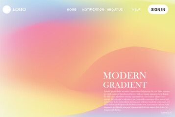 pastel colors, creating a fluid, abstract design. Soft hues of peach, yellow, light green, and blue swirl together gradient.wallpaper for banner, poster, cover, flyer, presentation vector