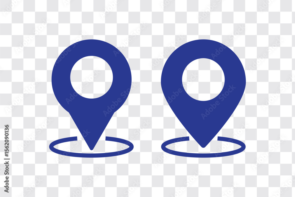 Poster set of location pin icons. map marker pointer symbols, gps location. navigation map, location naviga