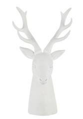 white wooden deer head cut out isolated transparent background