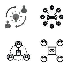 Idea, car, information, and web share icon