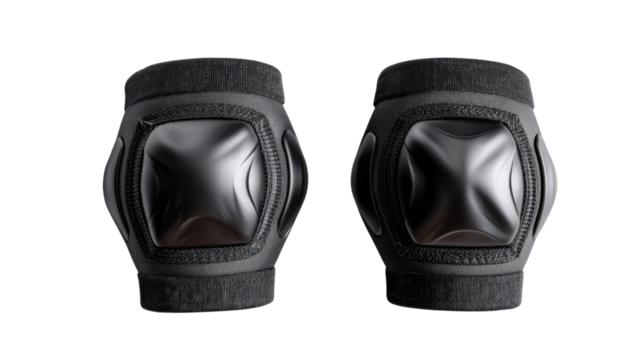 Knee Pad Protector: A pair of high-quality knee pads, meticulously crafted for ultimate safety and protection during sports or work. Featuring a sleek, modern design.