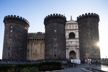 The city of Napoli, southern Italy