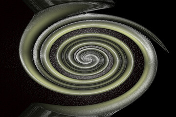 Abstract pattern with a swirl in dark tones.