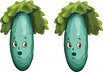 funny cartoon vegetable