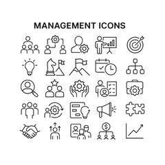 Management  icon set