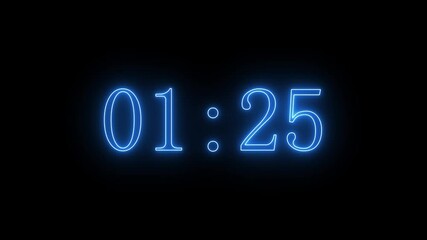 90 seconds to go countdown, match timer countdown football animation - Powered by Adobe