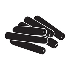 A crispy bite of comfort – Cheese sticks silhouette styled in crunchy Cheese sticks vector – Cheese sticks illustration

