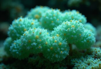 Fototapeta premium Close up of Green Coral Art