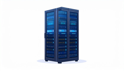 High-Performance Data Center Server Rack Powerful IT Infrastructure