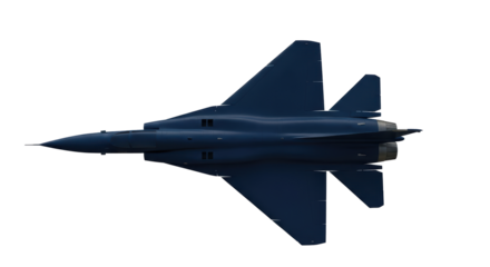 Isolated Fighter Jet Plane