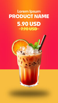 Discount Food Promo | Restaurant Product Animation with Old Price to New Price Transition