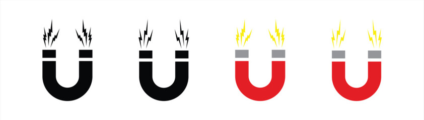 simple magnet icon vector