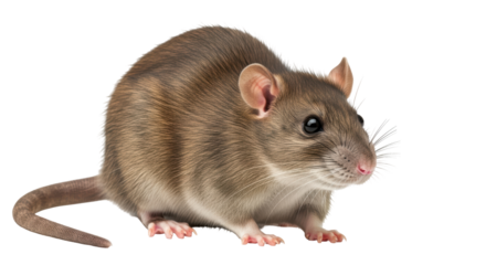 Isolated Brown Rat