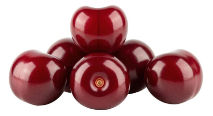 Isolated Red Cherries