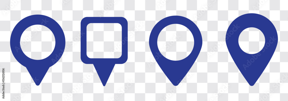 Canvas Prints location pin icon set. map navigation line style symbol. gps location sign