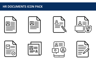 HR Documents Icon Pack