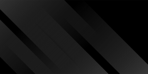 Black abstract background. Elegant dark diagonal shape elements. Modern luxury grey gradient graphic design.