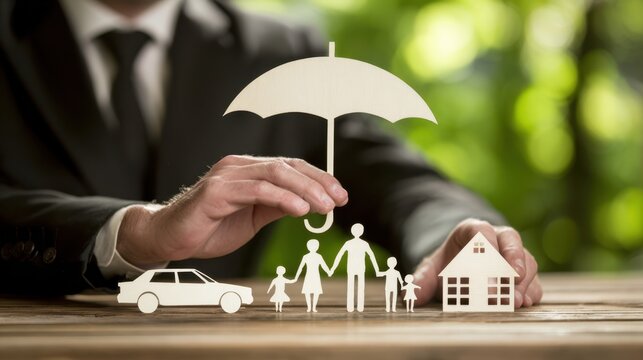 The protection of family and assets under an umbrella of insurance. - Powered by Adobe