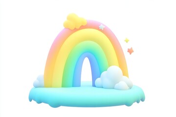 3D cartoon pixel melt with 8-bit rainbow glitch effect on white background, ultra high definition detailed isometric view