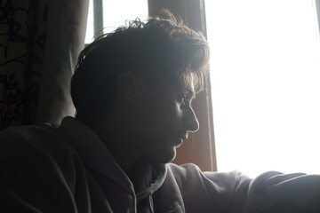 Color portrait of a young Kashmiri Gen Z boy, capturing the essence of modern youth with quiet...