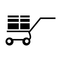 hand truck with shopping cart