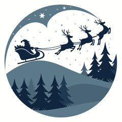 santa claus on the moon