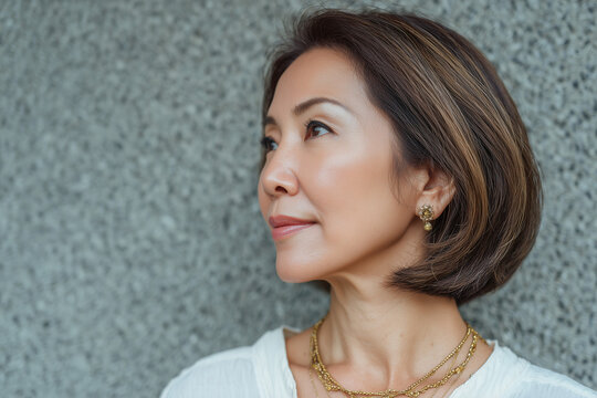 A 50-year-old asian woman