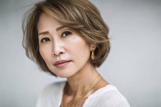 A 50-year-old asian woman - Powered by Adobe