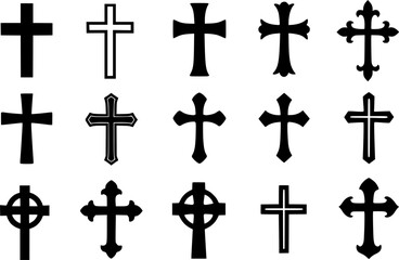 Collection of Various Christian Cross Designs