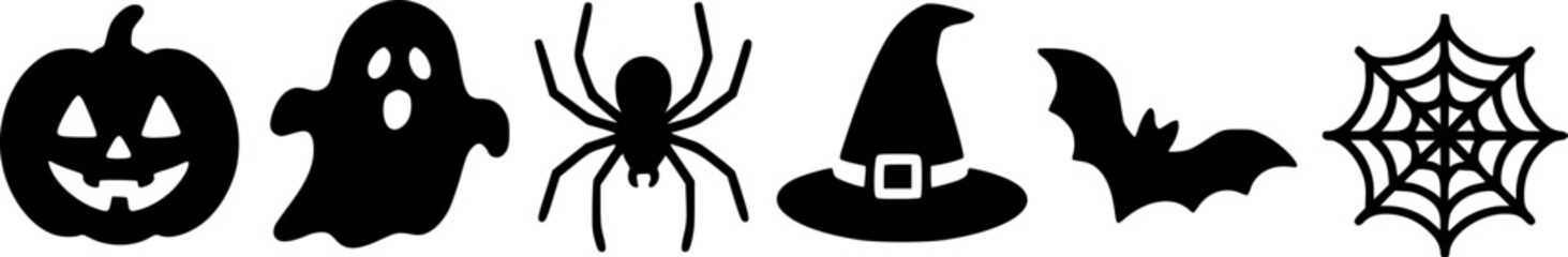 Spooky Halloween Icons Set for Design Projects