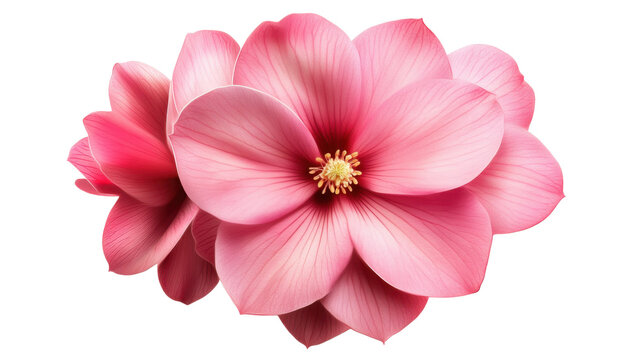 pink flower isolated on transparent background cutout - Powered by Adobe