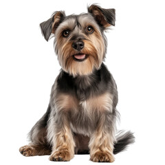 dog isolated on transparent background cutout