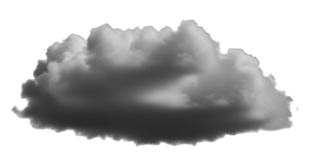 Isolated Gray Cloud