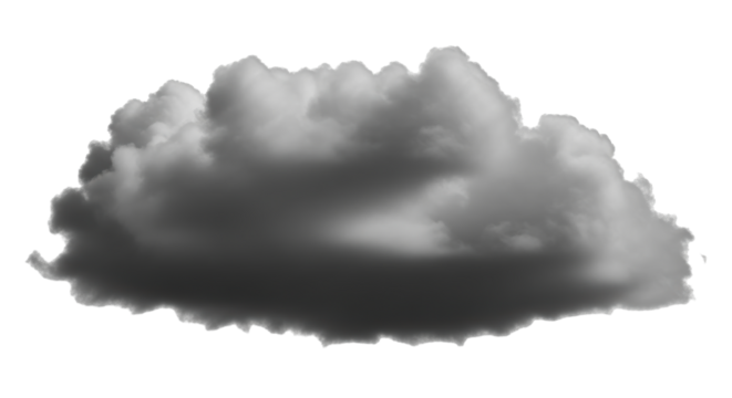 Isolated Gray Cloud